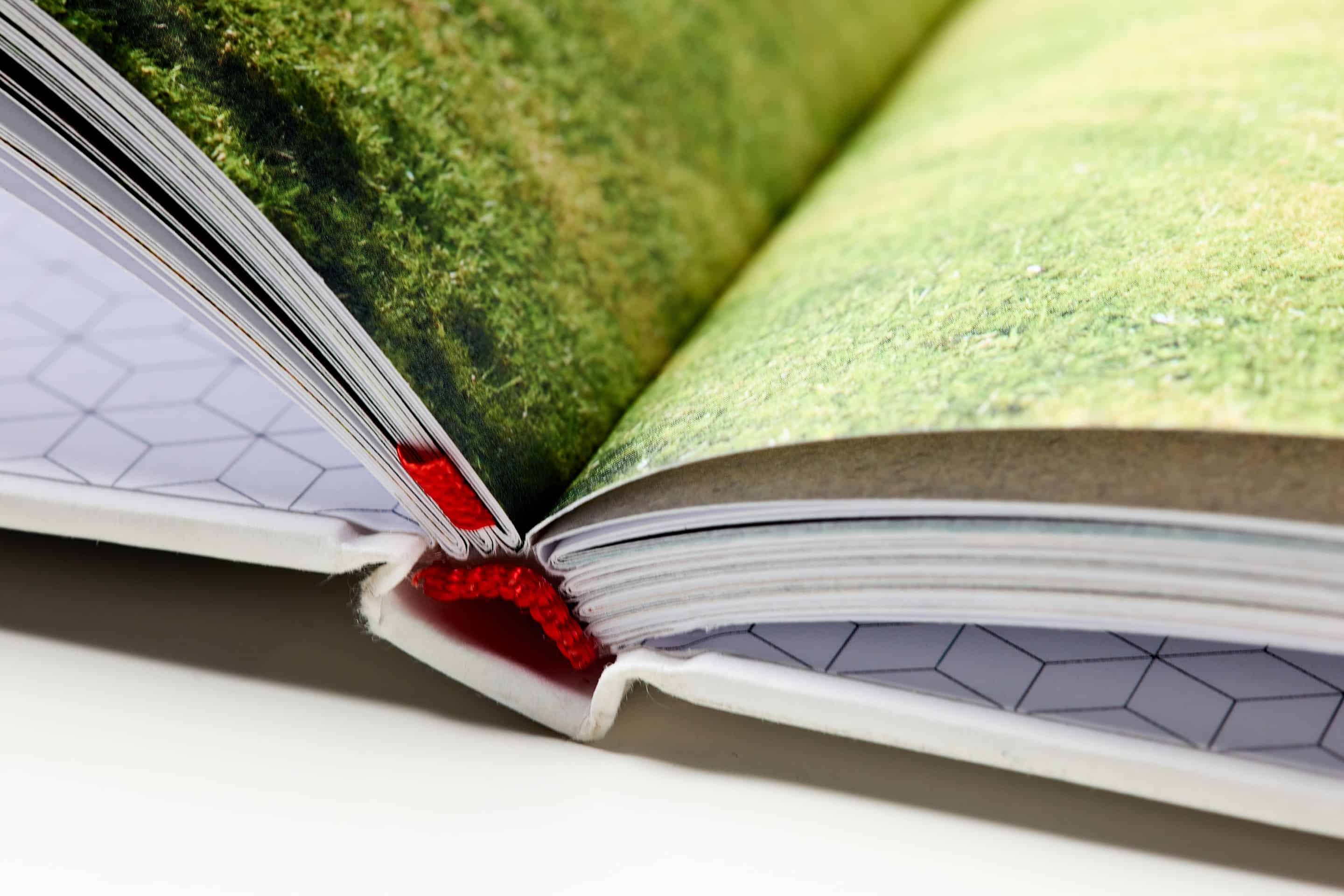 opengevouwen boek