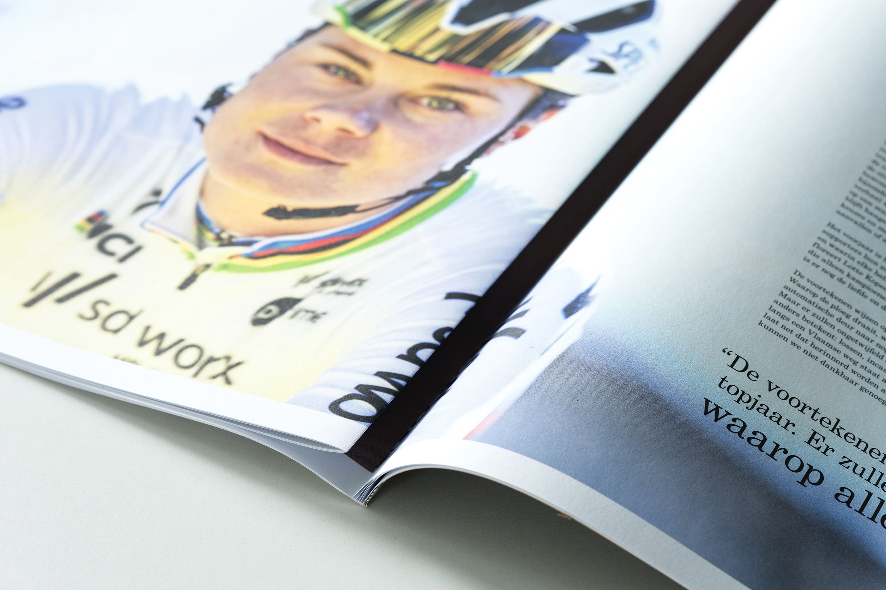 detailshot magazine wielrenster